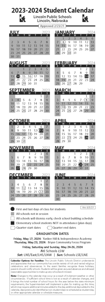Lps 2023 2024 Fall Calendar Schools Free Printable Oct 2024 Calendar